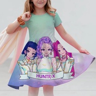 KPop Demon Hunters Huntrix Summer Party Girls Dresses KPop Demon Hunters Huntrix Princess Birthday W