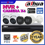 DAHUA NVR IP POE 4CHANNEL 4CH SET PACKAGE 2.0MP IP POE DIGITAL CAMERA (NVR UP TO 8MP)