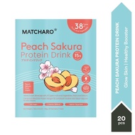 MATCHARO Peach Sakura Protein Drink 20gX10s