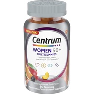 Centrum MultiGummies Gummy for Women 50 Plus, with Vitamin D3, B6 and B12, Multivitamin/Multimineral