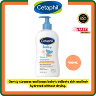 Cetaphil Baby Wash & Shampoo with Organic Calendula  400ML | EXP:  02/28| | Baby Skin | Baby Shampoo