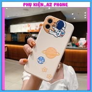 White Astronaut Iphone Case Opaque Iphone XR To Iphone 14Promax- AZ Phone [Plastic Case]