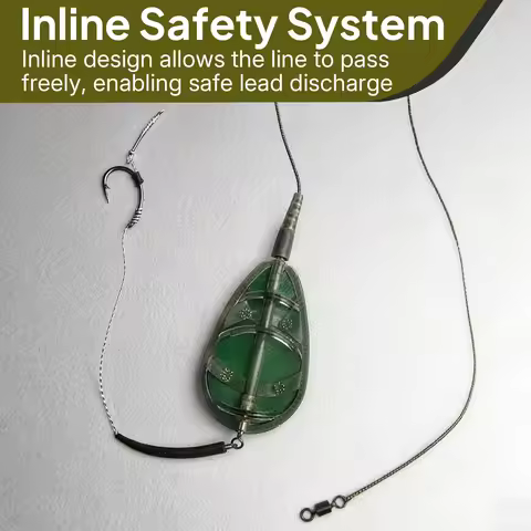 1 Pc Inline Method Feeders Carp Fishing Method Feeder Carp Fishing Tackle Carp Feeder Long Cast