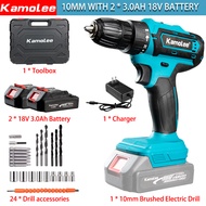 【COD】Kamolee Premium Makita Versi 18V Brushless Pengisian 10 Mm/13 Mm Portabel Obeng Bor Listrik Ala