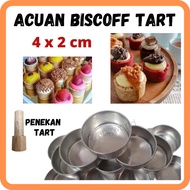 Acuan Tart Bulat Mini Round Mould Egg Shell Tartlet Cheese Round Tart Mini 4x2 cm Hokaido Pastry Po