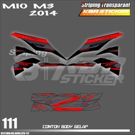 YAMAHA MIO M3 MOTORCYCLE STRIPING STICKERS M3yamaha mio - VARIATION COLOR LIST STICKERS HOLOGRAM AND