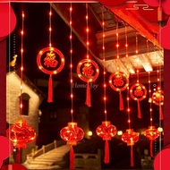 2024 Year of the Dragon lucky word small red lanterns, Chinese New Year lanterns, outdoor balcony fe