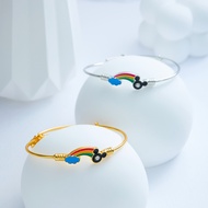 196B Gelang Anak Titanium Bangle Segar Bracelet Terbaru Perempuan Emas Bayi Muda Asli Laki Laki Lucu