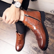 kasut boots lelaki black boots formal boots korean boots chelsea boots Leather boots men boots men h