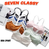 SC - BRA SPORT BRA B46 WOMEN'S MOTIF GYM FITNESS BRA ZUMBA YOGA SPORTS IMPORTED