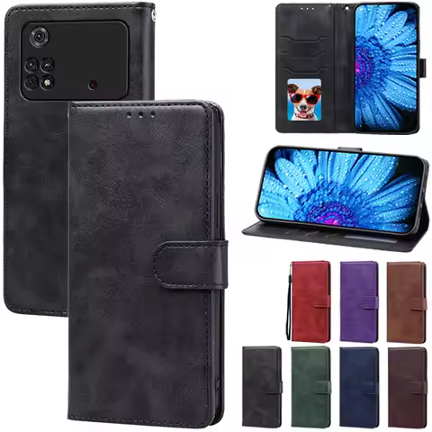 Poco M4 5G/M4 Pro 4G/M4 Pro 5G Case For Poco M4 Case Wallet Leather Flip Cover For Xiaomi Poco M4 Pr