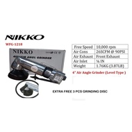 NIKKO 4” Air Angle Grinder / Pneumatic Angle Grinder / Grinder Angin + EXTRA GIFT 3PCS GRINDING DISC