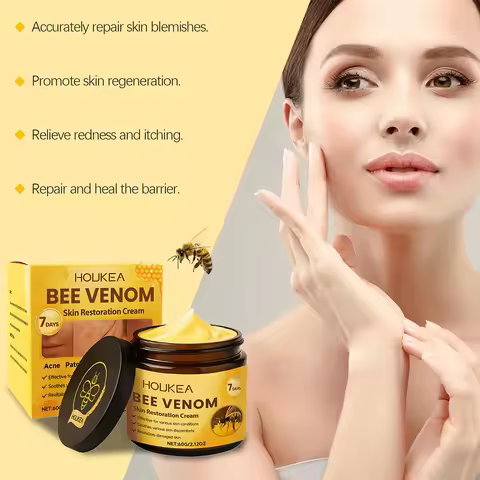 1/2/3pcs Bee-Venom Skin Restoration Cream Anti-Aging Acnes Dark Spot Treatments Face Cream Skin Care