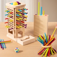 mainan budak perempuan mainan budak lelaki Children's Wooden Stick Balance Game Stick Kindergarten C