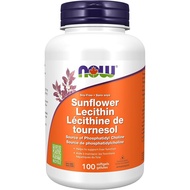 NOW plements, Sunflower Lecithin 1200 mg with Phosphatidyl Choline, 100 Softgels