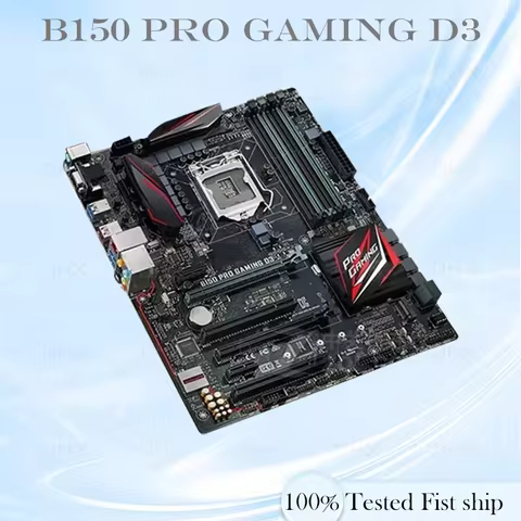 LGA 1151 DDR3 ATX Mainboard For ASUS B150 PRO GAMING D3 Motherboard 64GB 100% Tested Fully Work Be S