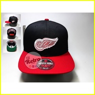 ●  ◄  ⏘ Detroit Red Wings Fashion Vintage Snapback Cap Sports Cap for men and women