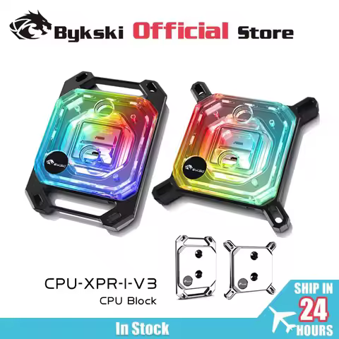 Bykski CPU Block Use for INTEL LGA115X 1200 1700 2011 /AMD Ryzen 3/5/7 X470 X570 Water Cooler Radiat