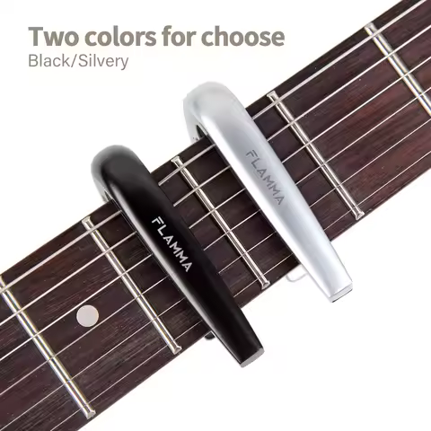 FLAMMA Universal Capo Electric Guitar Capo Guitar Accessories Metal Guitar Capo for Electric Guitar 