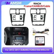 Newest Car Canbus Box For SUBARU FORESTER/WRX/XV 2012-2018 9inch Auto Radio Fascias Panel Frame Wire