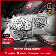 NSA COVER CVT BINTANG TWO TONE SERIES YAMAHA Nmax New Aerox New Nmax Old Aerox Old CVT COVER Yamaha 