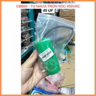 Tụ nhựa dây NSC CBB60 8UF 10UF 12UF 15UF 18UF 20UF 25UF 30UF 35UF 40UF 45UF 50UF 60UF