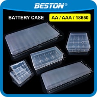 AA AAA 18650 Battery Case Batteries Casing Box Container for 2pcs 4pcs 10pcs Kotak Bateri