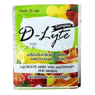 D-Lyte Complex เครื่องดื่มเกลือแร่ ชนิดผง สำหรับ นักกีฬา ผู้ที่ออกกำลังกาย เหนื่อย เพลีย จำนวน 1 ซอง