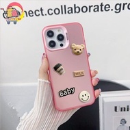 GC129 Premium Matte Hard Case 3d Doll Baby Bear For ITEL S25 ULTRA S23 PLUS A70 A80 A90 P55 RS4 CITY