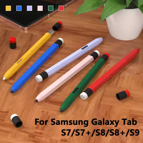 Pencil Case for Samsung Galaxy Tab S Pen S7 S8 S9 S7+ S8+ Silicone Stylus Pen Cover Full Protection 