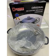 DESSINI periuk 44CM HALF GLASS original die casting/ Non stick  Cookware Kitchen