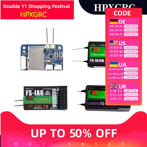 FlySky FS-iA6 FS-iA6B FS-iA10B FS-X6B Receiver For FS-i6 i6X i6S i10 TH9A Transmisor RC Control Remo