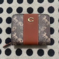 New 2024 for Women Leather folding short Zipper Coin Purses Pouches wallet Official Store authentic