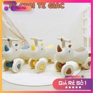 Baby balance walker, 4-wheeled walker with lights and fun music for children from 1-4 years old