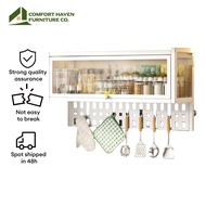 Comfort Haven Furniture Co. Wall Mounted Kitchen Storage Organizer Pegboard 1 Layer (60-120cm)