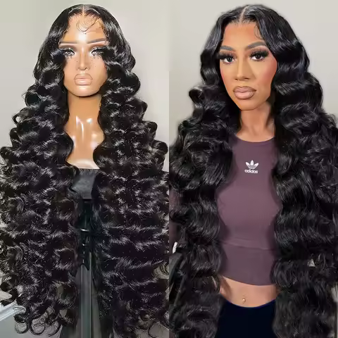 Brazilian Loose Waves 13x6 Lace Front Human Hair Wigs 40 Inch 13x4 Curly Water Wave HD Lace Frontal 