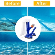 Portable Pool Vacuum Jet Underwater Cleaner with Brush and Leaf Bag Pool Leaf Vacuum Cleaner for Swi