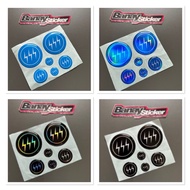 SSS Emblem Sticker Embossed AEROX Emblem Sticker