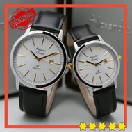 Alexandre Christie Watches Ac 1014 Silver Black Couple Original Leather Couple