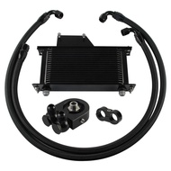 Aluminum 10AN 19 Row Oil Cooler Kit Fits Subaru Impreza WRX/STI 2.0L/2.5L EJ205 EJ255 Engine 2001-20