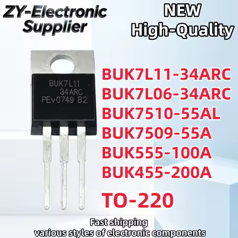 【10PCS】TO-220 100% NEW BUK7L11 BUK7L11-34ARC BUK7L06 BUK7L06-34ARC BUK7510-55AL BUK7509-55A BUK555-1
