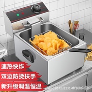 【TikTok】#Thickened Single/Double Cylinder Electric Fryer Commercial Deep Frying Pan Fried Machine Deep Fryer Deep Fried