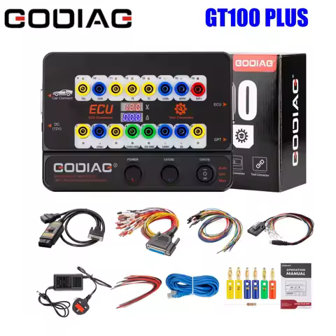 GODIAG GT100 PLUS GPT ENET DOIP 12V-24V AUTO TOOLS OBD II Break Out Box ECU Connector