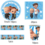 Hasbro | Baby Boss Birthday Party Supplies Baby Shower Supplies Anniversary Party Tableware Plates C