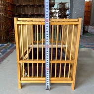 Bath Cage Bird Cage Shower Cage Bamboo Square Thrush Cage Large Octopus Bird Utensils Accessories/Sq