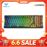 AULA F98 Mechanical Keyboard 2.4G/BT/Type-C Mode 99 keys Hot Swappable Keyboard