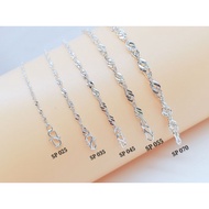 Silver 925 Necklace“Kalung Perak 925”925銀項鏈  [Singapore/Wave Chain] “Rantai Gelombang”【水波鏈】