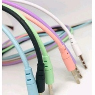 Cable AUX macaron aux 1 to 1 jack audio