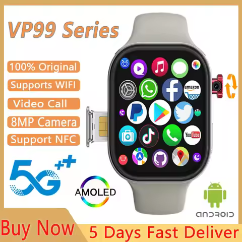 4G/5G180° rotating camera VP99 smartwatch Android smartwatch 2.29-inch wide screen SIM card slot GPS