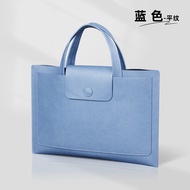 A a4 File Bag Leather Portable Folder Waterproof Data Business Briefcase Contract Storage Large Capa